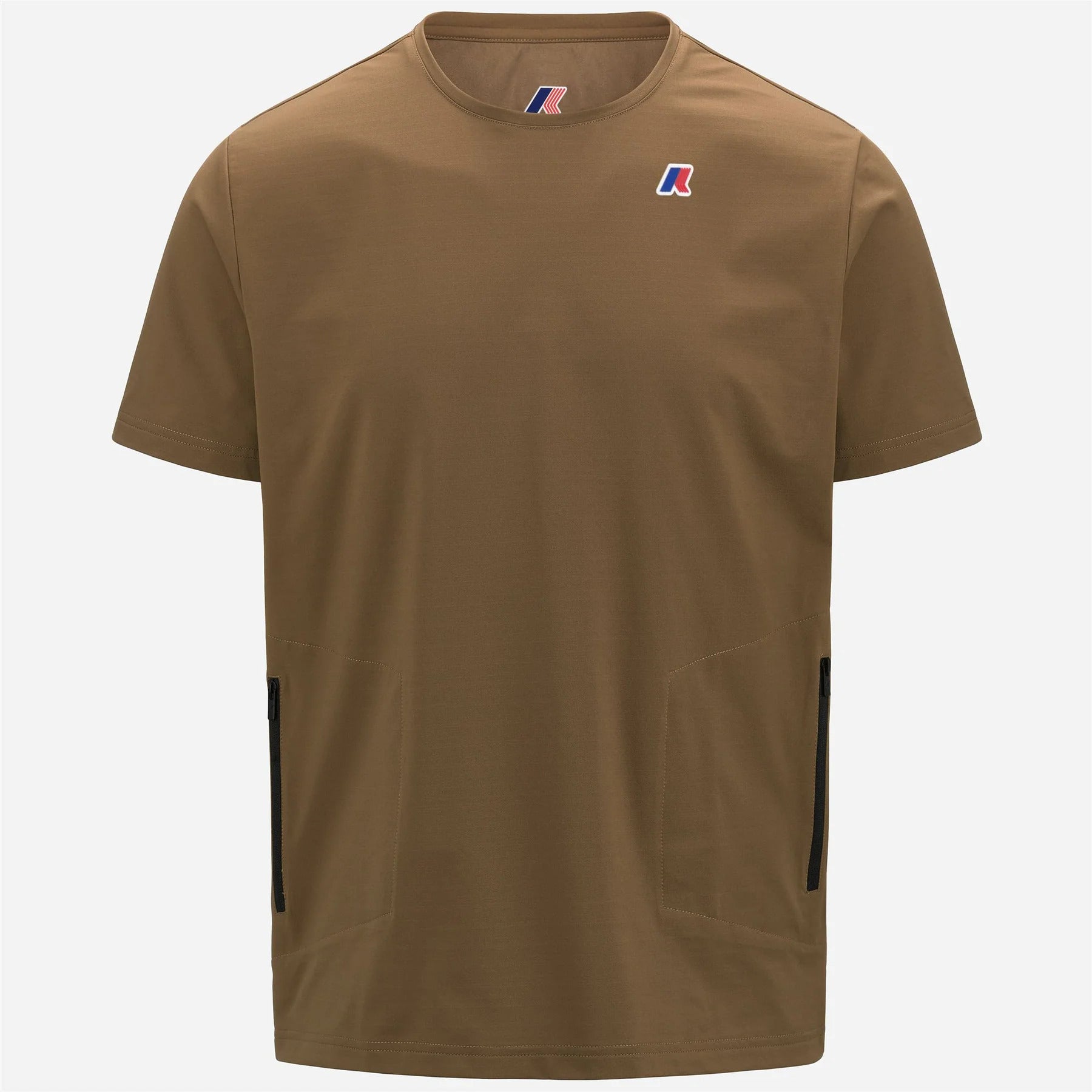 K-WAY T-Shirt Uomo Seril Travel-Brown Corda