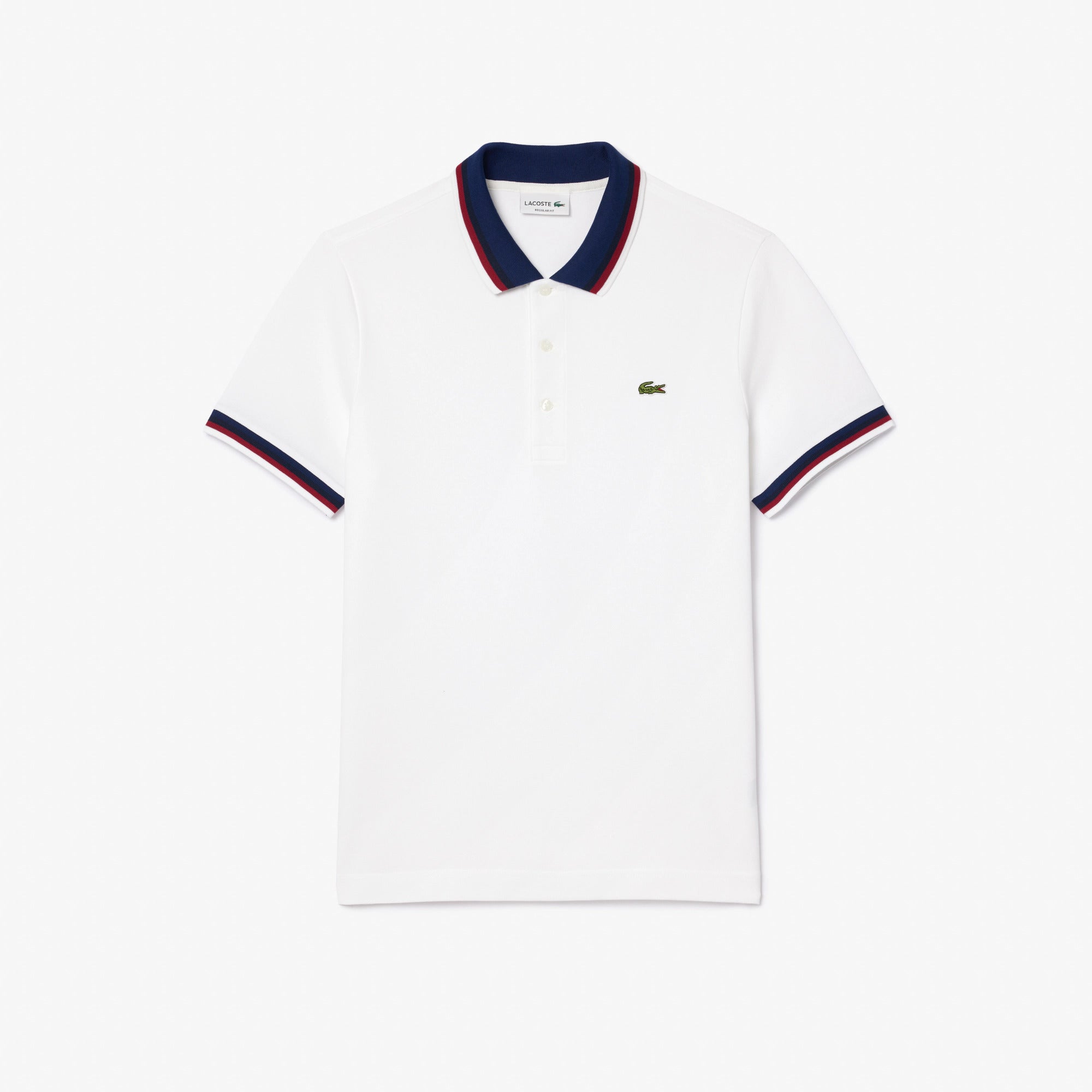 LACOSTE Polo Uomo Piquet-Bianco