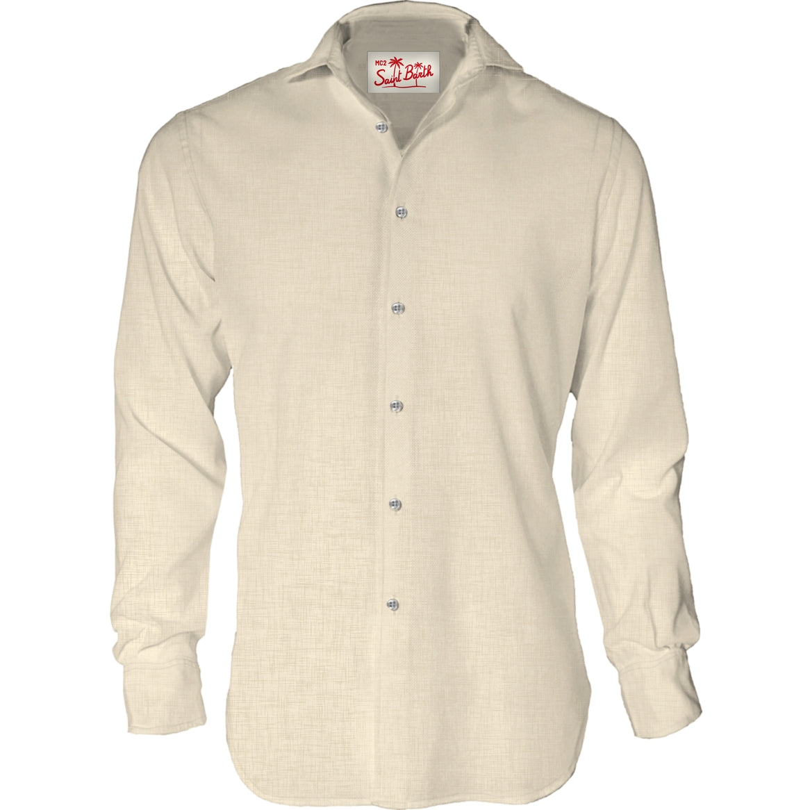 MC2 SAINT BARTH Camicia Uomo Pamplona-Cream