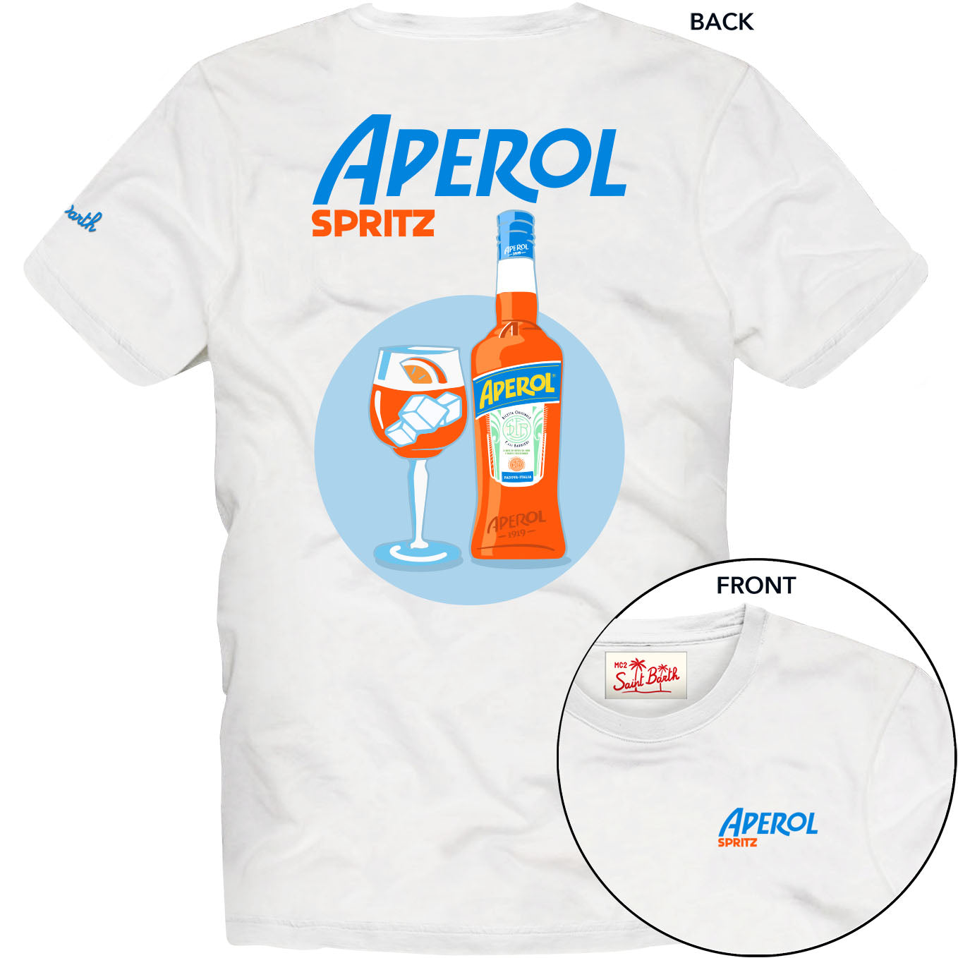 MC2 SAINT BARTH T-Shirt Uomo Classic-Aperol