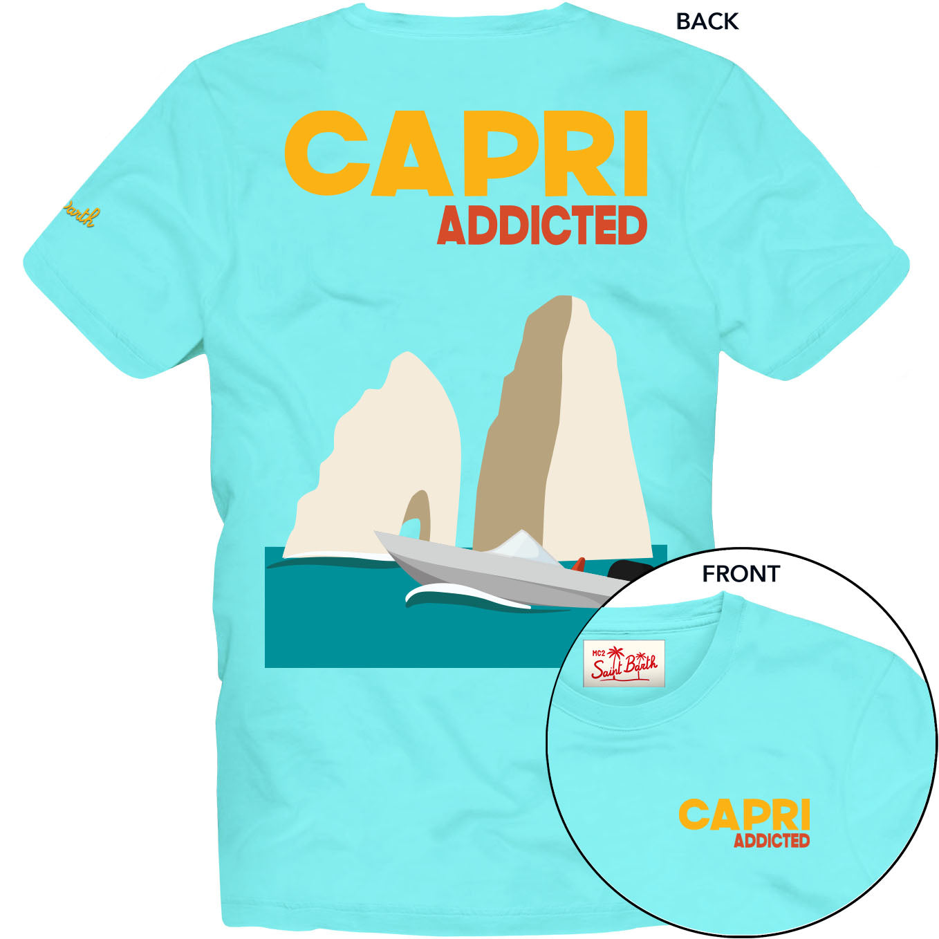MC2 SAiNT BARTH T-Shirt Uomo Classic-Capri