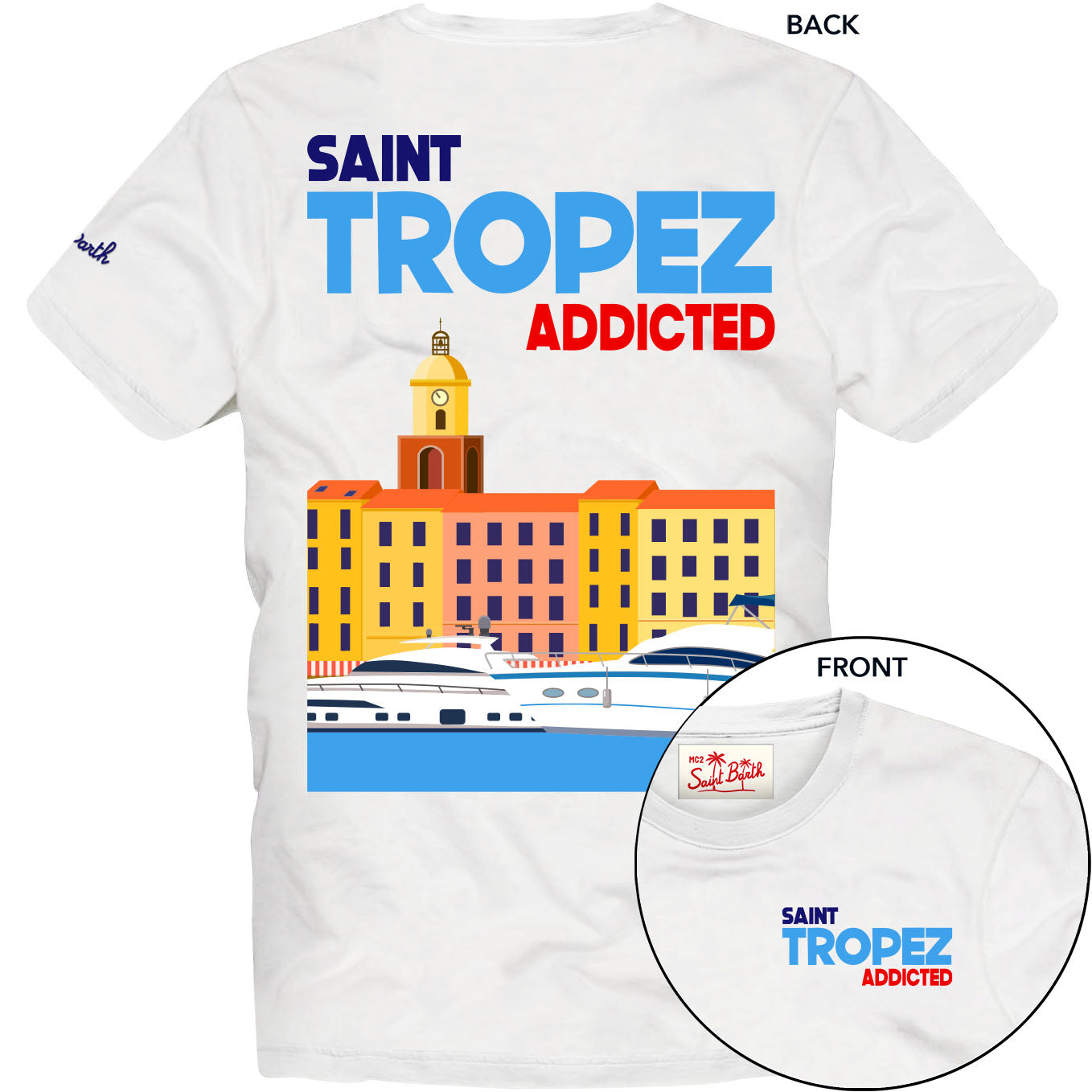 MC2 SAINT BARTH T-Shirt Uomo Classic-Saint Tropez