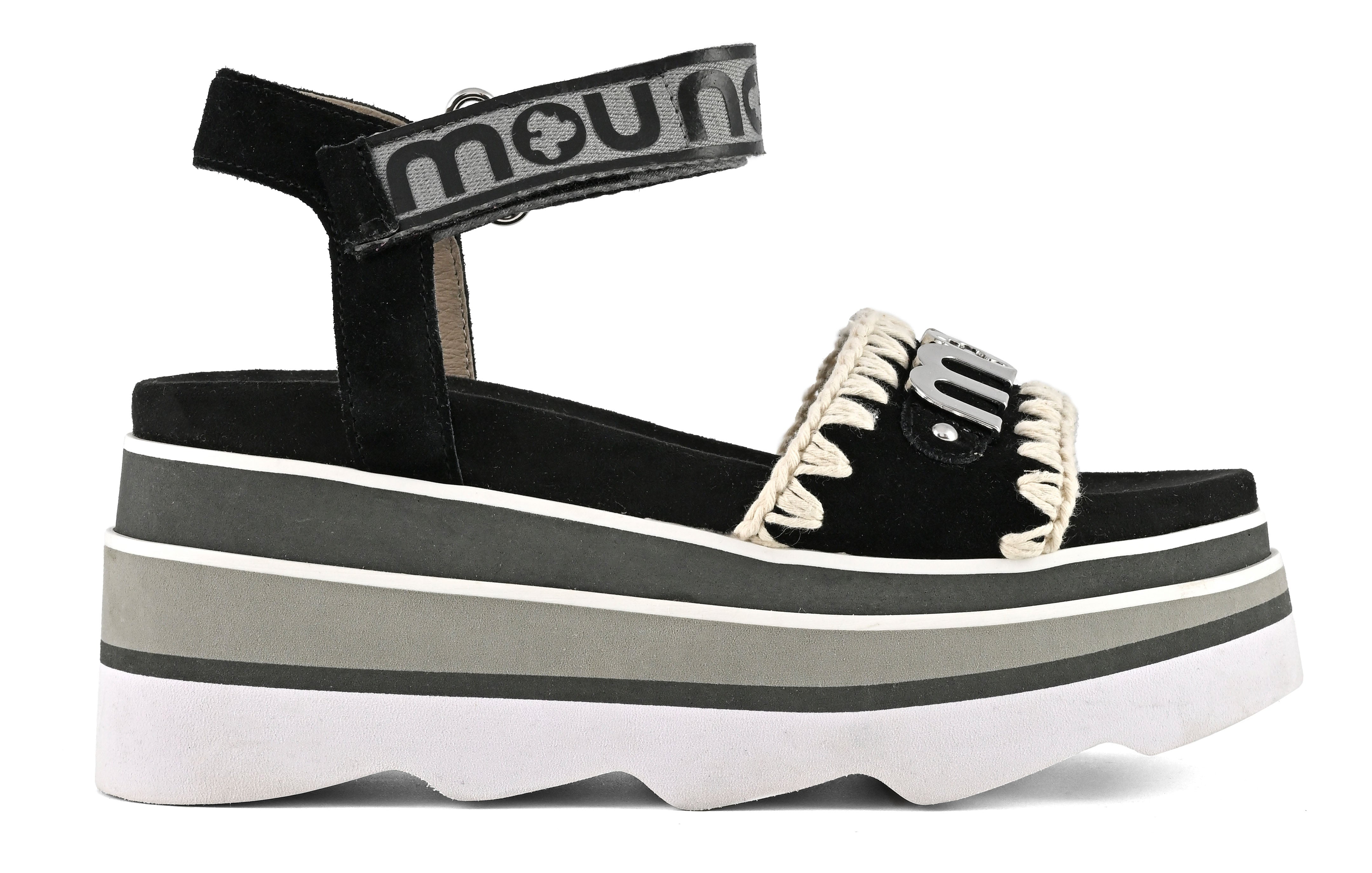 MOU Sandalo Donna EVA WEDGE-Black