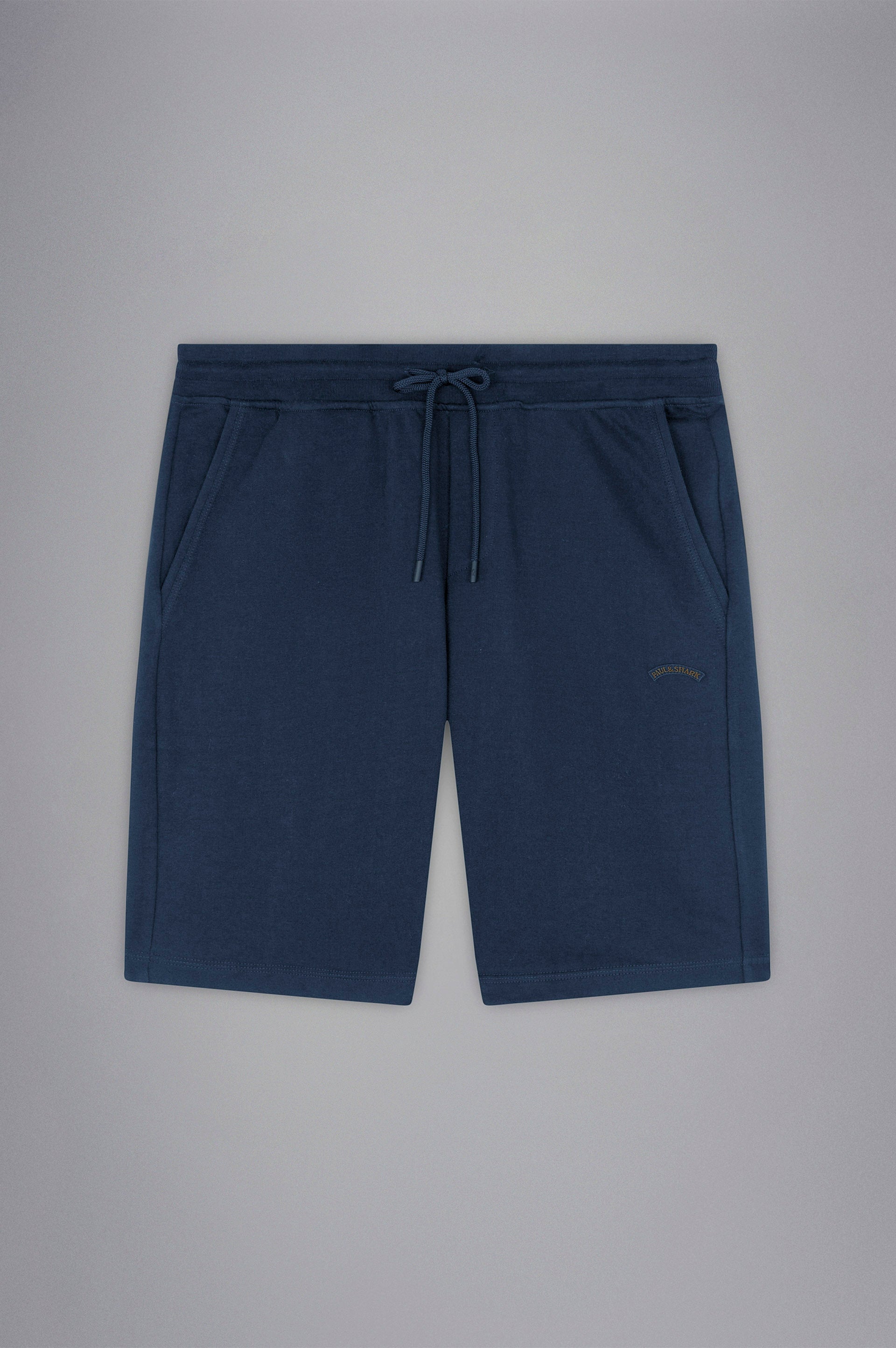 PAUL & SHARK Bermuda Uomo Cotone Badge Logo-Blu