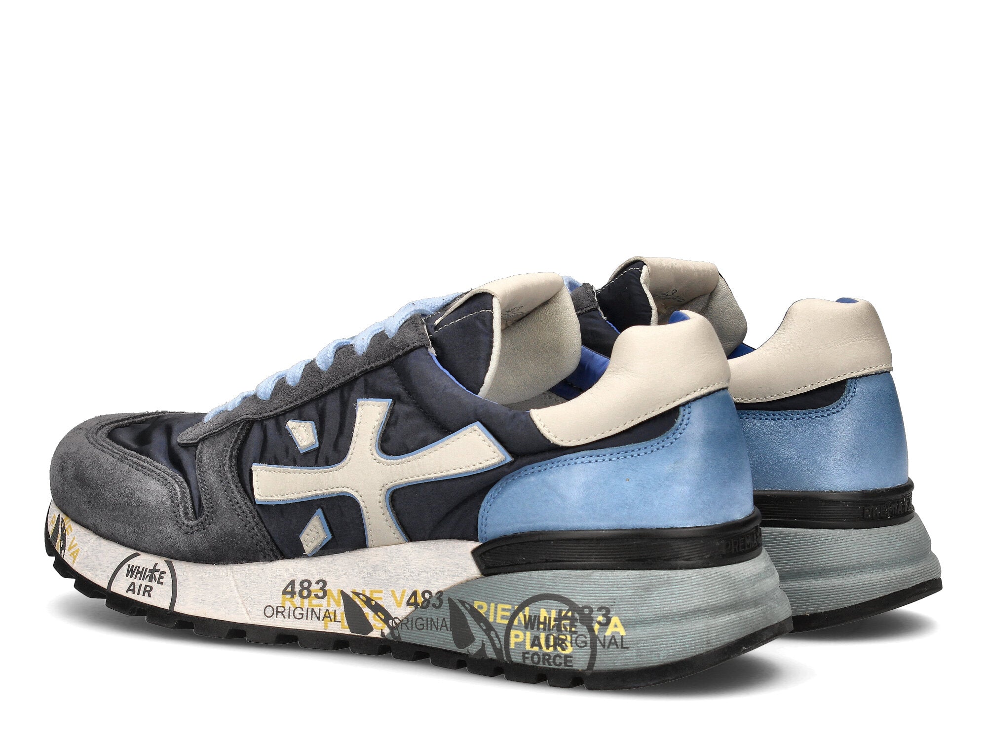 Premiata Sneakers Uomo Mick 1280E-Blu Grigio
