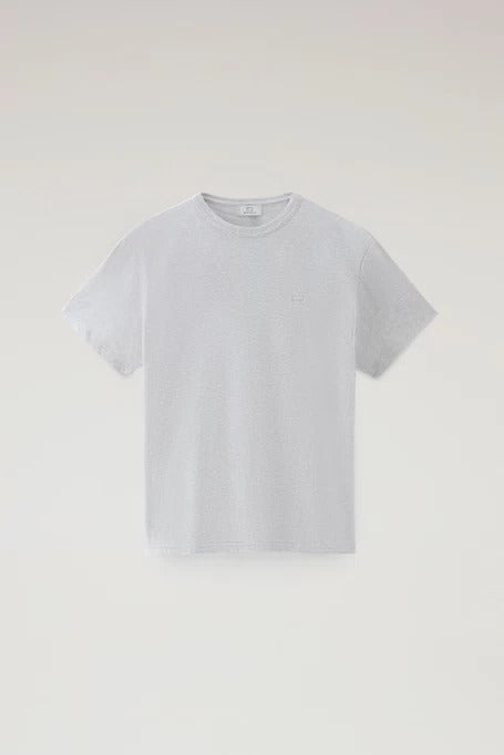 Woolrich T-Shirt Uomo Sheep-Light Grey Melange