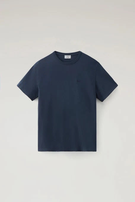 Woolrich T-Shirt Uomo Sheep-Melton Blue
