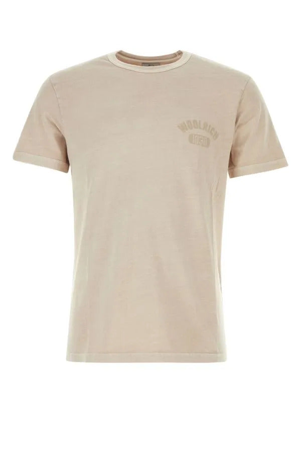 Woolrich T-Shirt Uomo Garment Dyed Logo-Rope