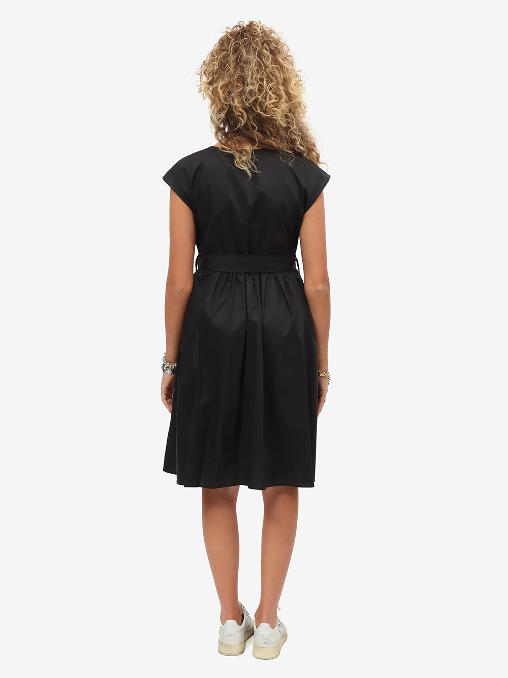 Woolrich Abito Donna Poplin Short Dress-Black