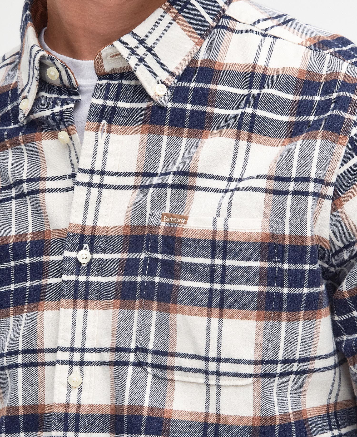 BARBOUR Camicia Uomo Portdown-Ecru