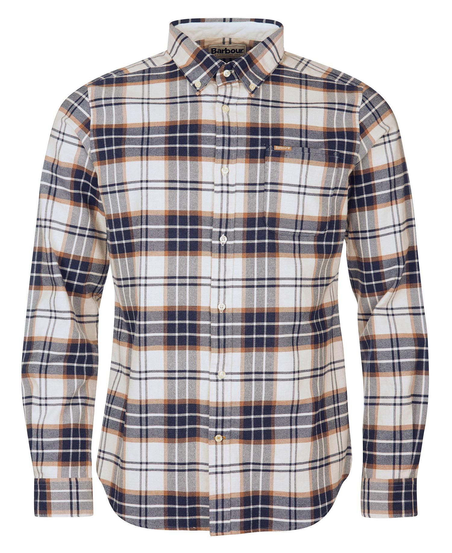 BARBOUR Camicia Uomo Portdown-Ecru