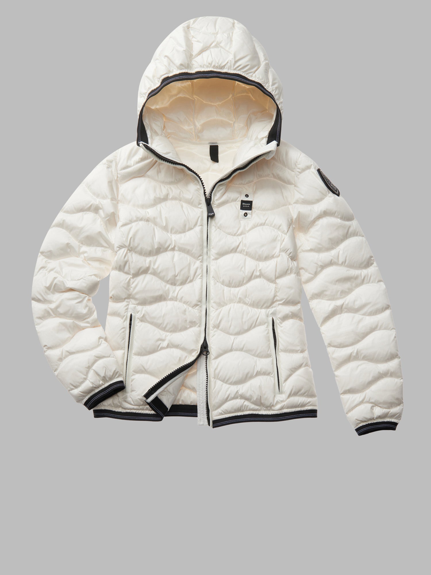 BLAUER Piumino Donna Camelia-Bianco Ottico