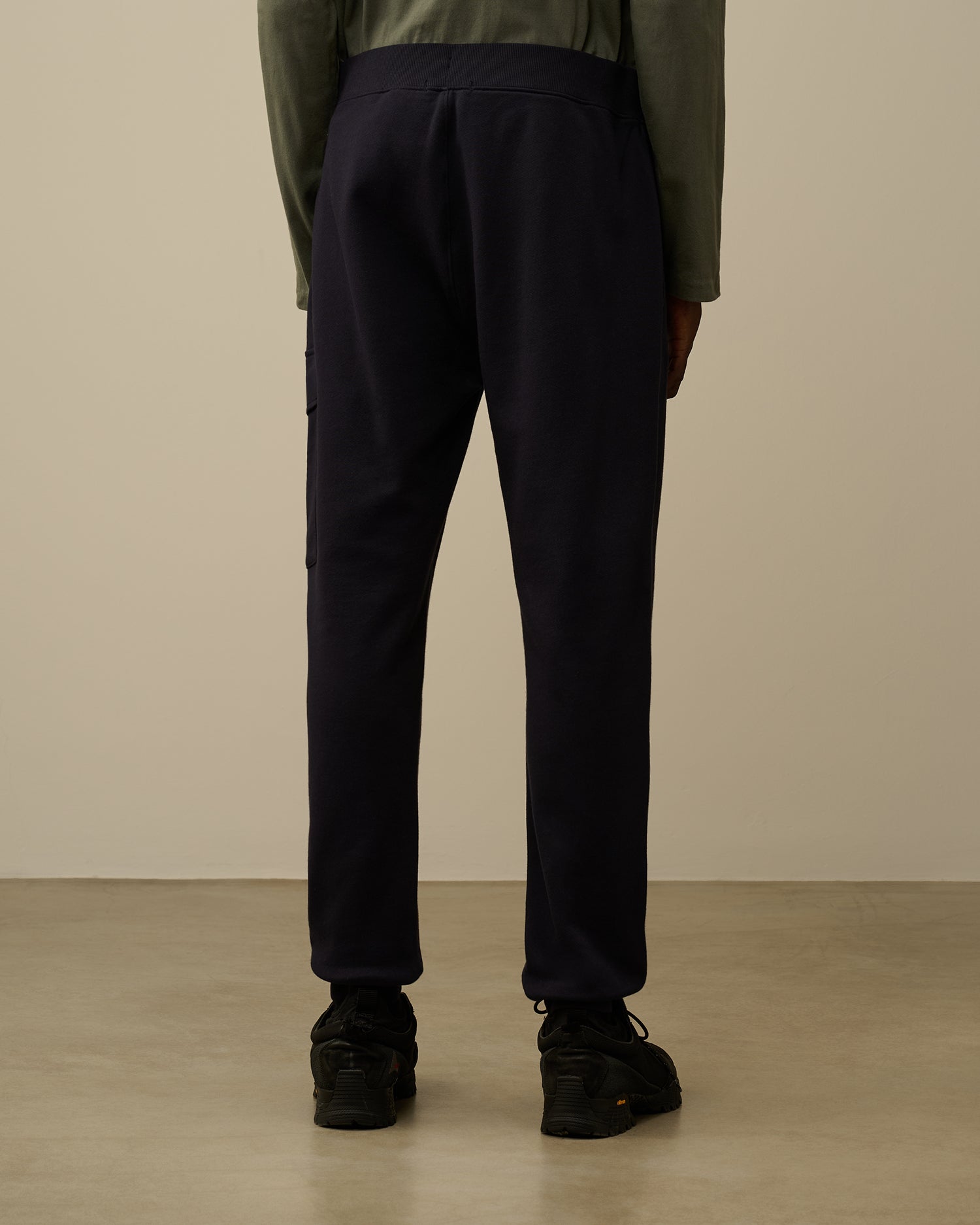 C.P. COMPANY Pantaloni Uomo Diagonal Fleece Cargo-Total Eclipse Blue