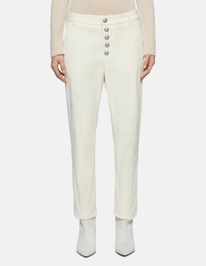 DONDUP Pantaloni Donna Nima Velluto-Alabastro