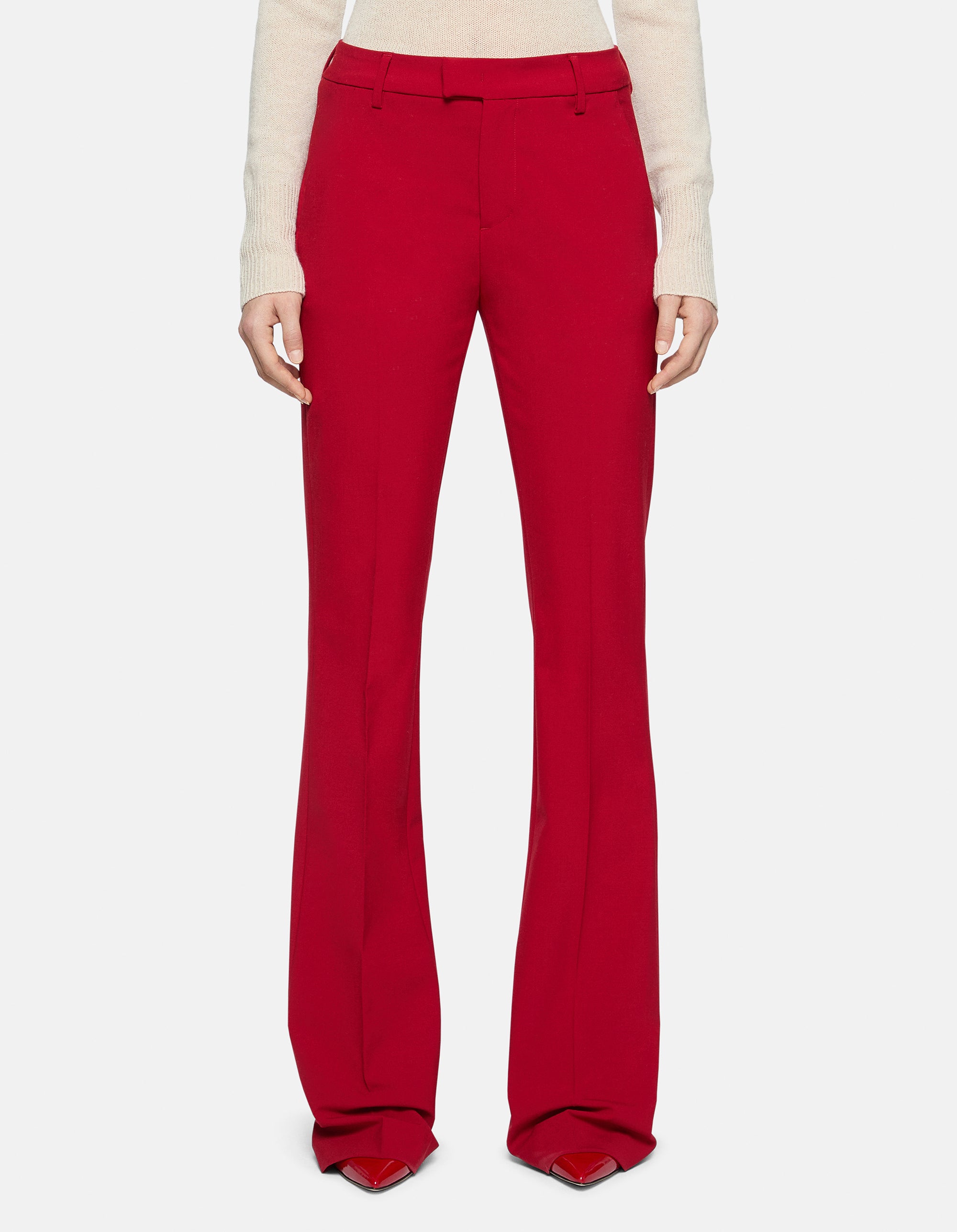 DONDUP Pantaloni Donna Tina-Rosso