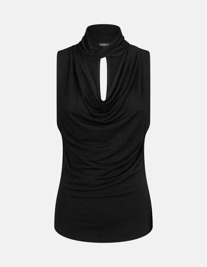 DONDUP Dolcevita Donna Smanicato-Nero