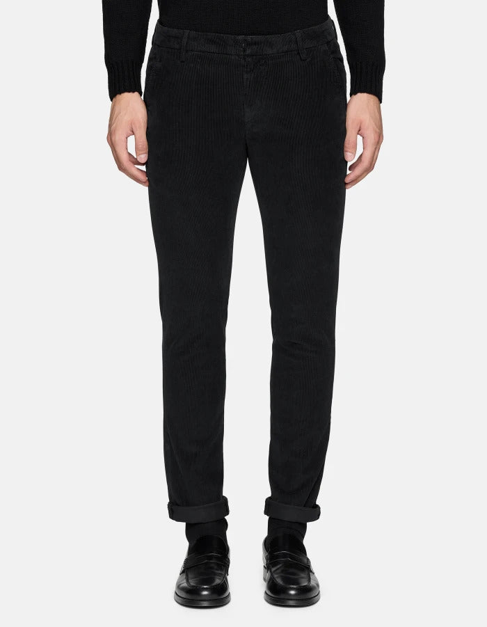 DONDUP Pantaloni Uomo Gaubert Velluto-Nero