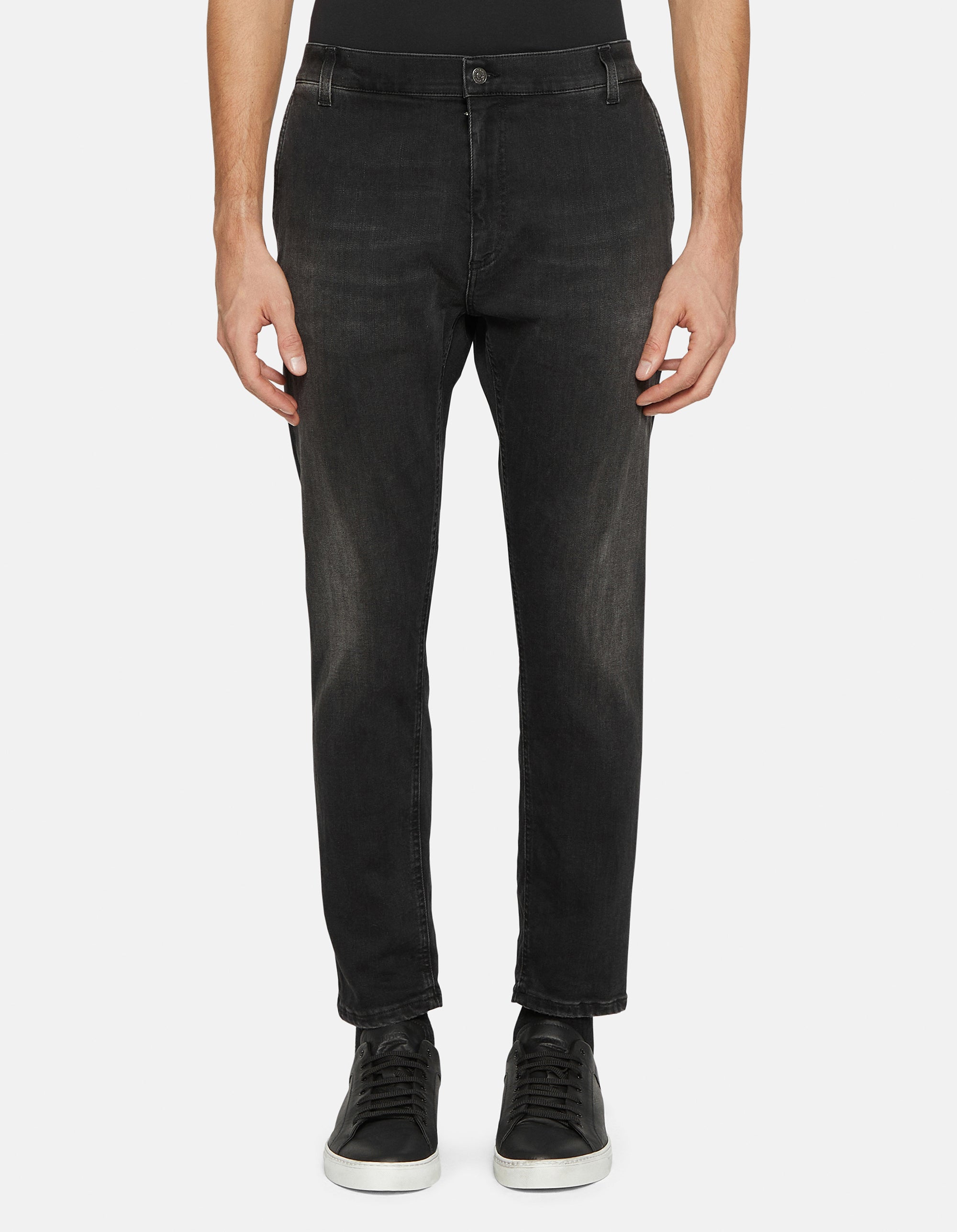 DONDUP Pantaloni Jeans Uomo Jeff-Nero