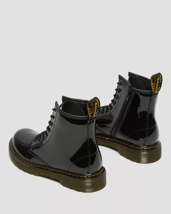 DR. MARTENS Anfibio Unisex Bambino 1460J Patent Lamper-Black