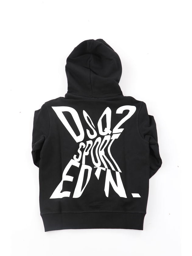 DSQUARED2 Felpa Unisex Bambino Sport Edtn X-Nero