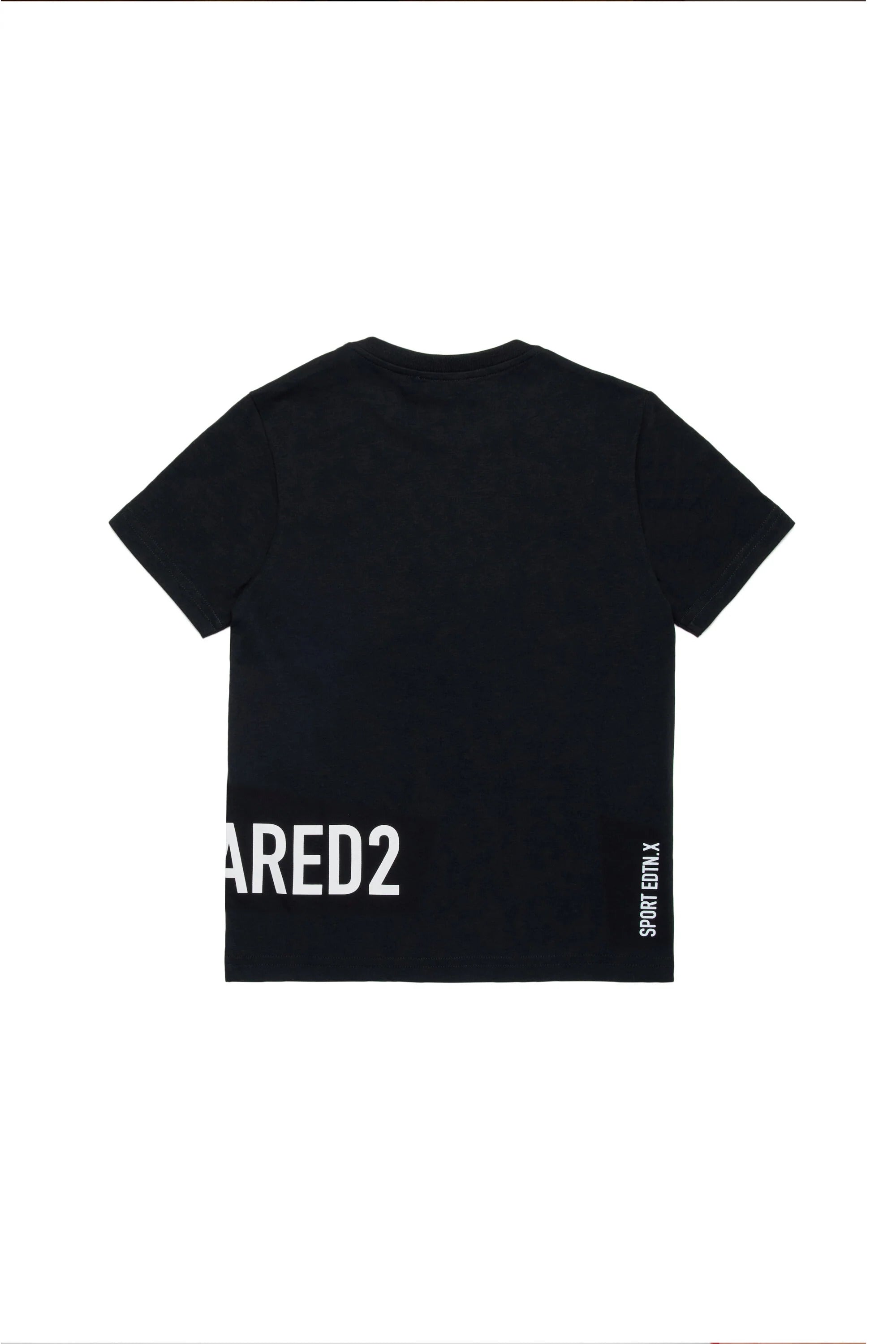 DSQUARED2 T-Shirt Junior Foglia Sport Edtn X-Nero