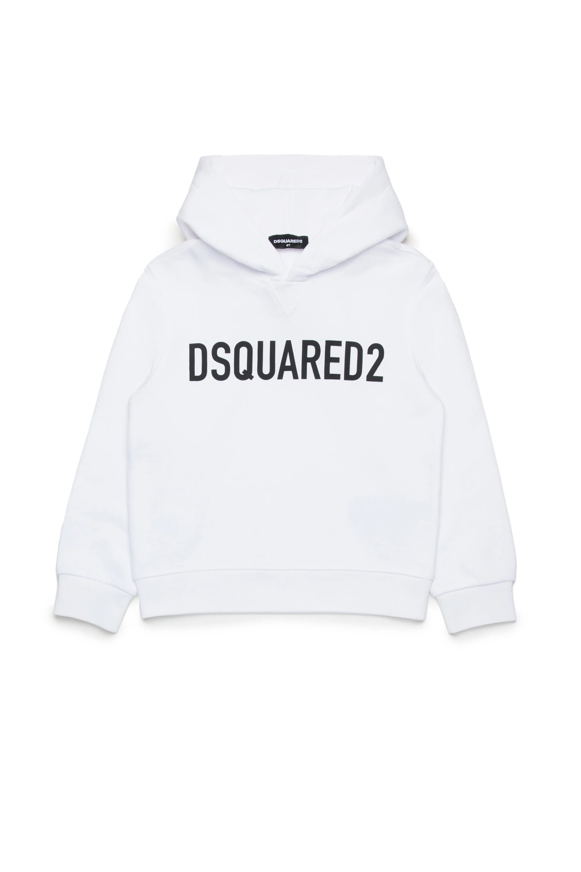 DSQUARED2 Felpa Junior Logo-Bianco