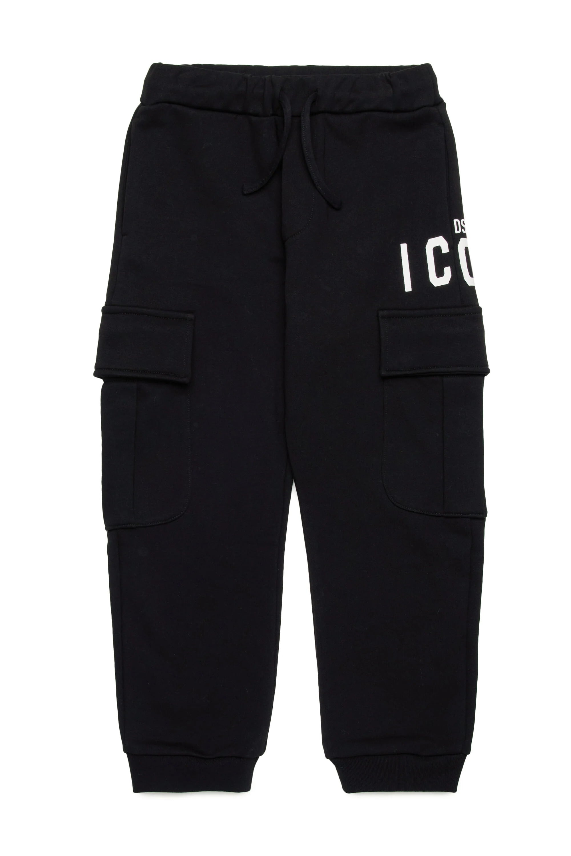 DSQUARED2 Pantaloni Cargo Junior Icon-Nero