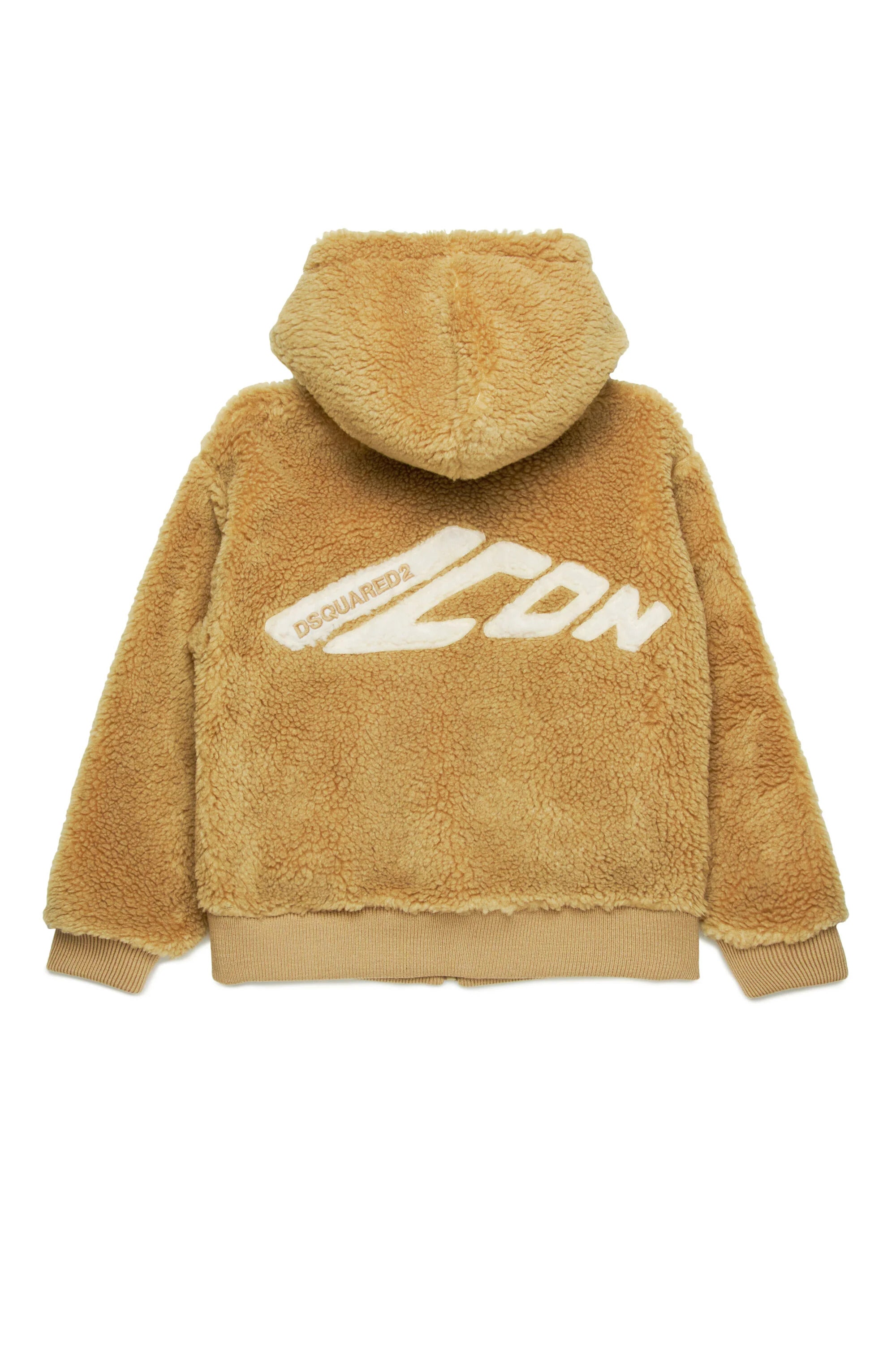 DSQUARED2 Giacca Junior Teddy Logo Icon-Cammello