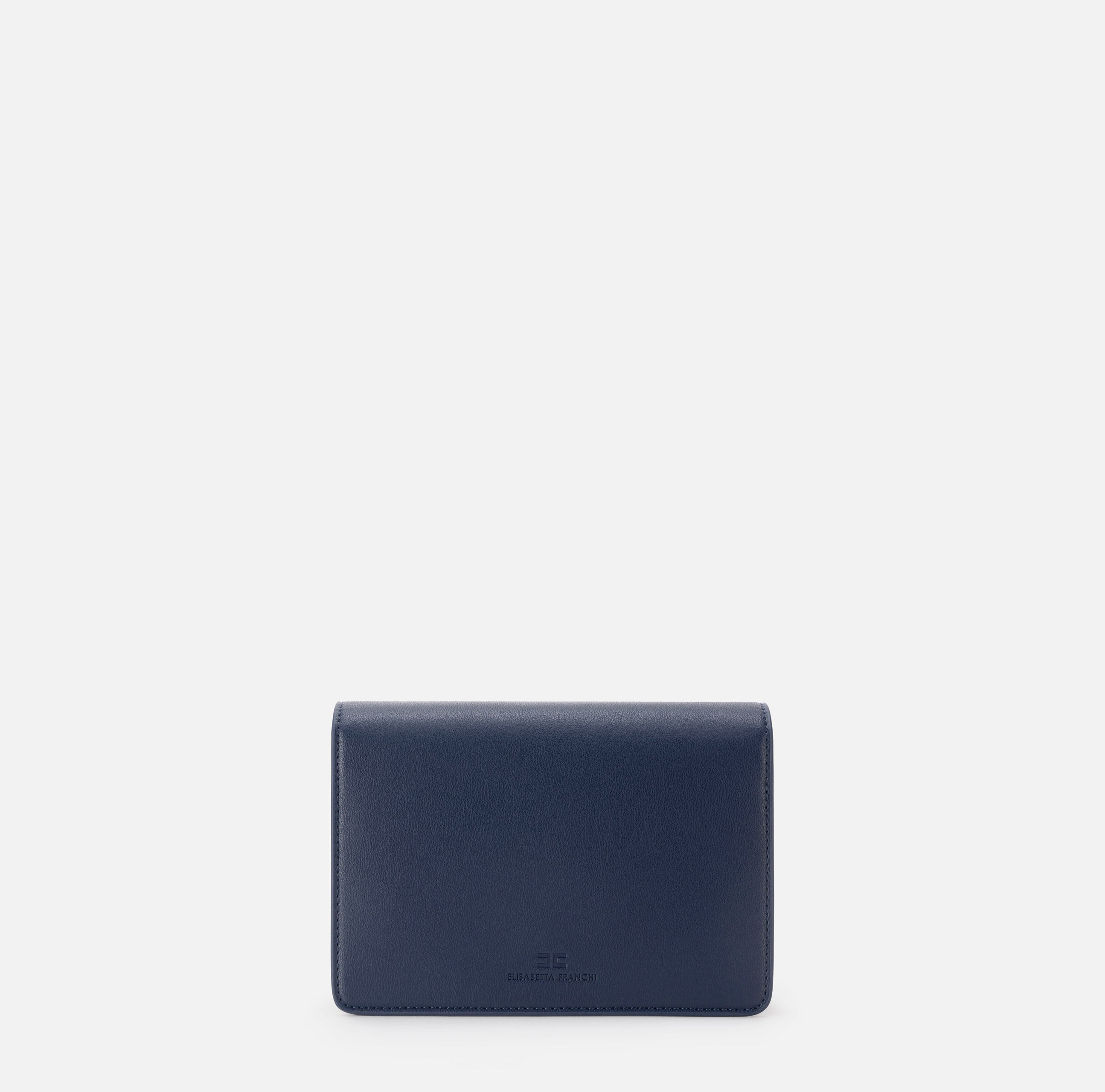ELISABETTA FRANCHI Borsa Piccola Girello Logo-Navy