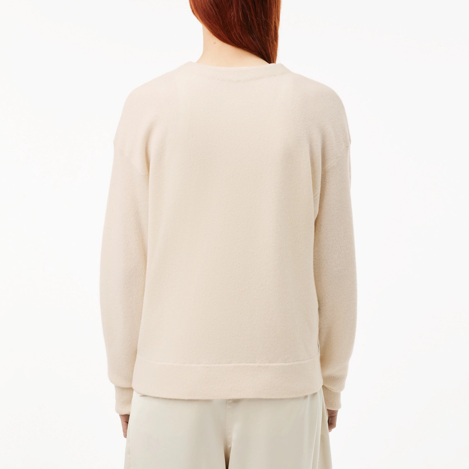 LACOSTE Cardigan Donna Lana-Bianco