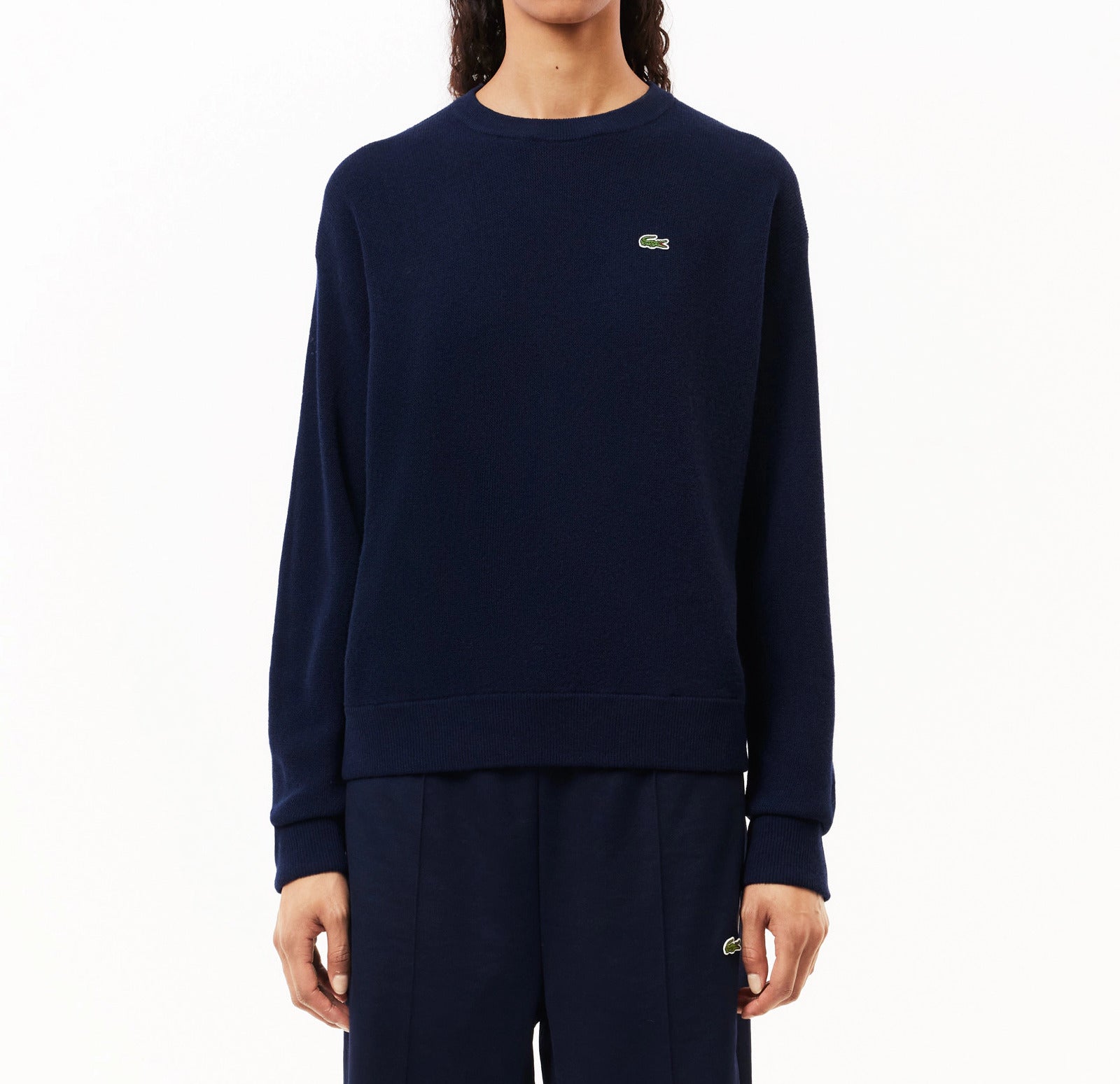 LACOSTE Pullover Donna Lana-Blu Navy