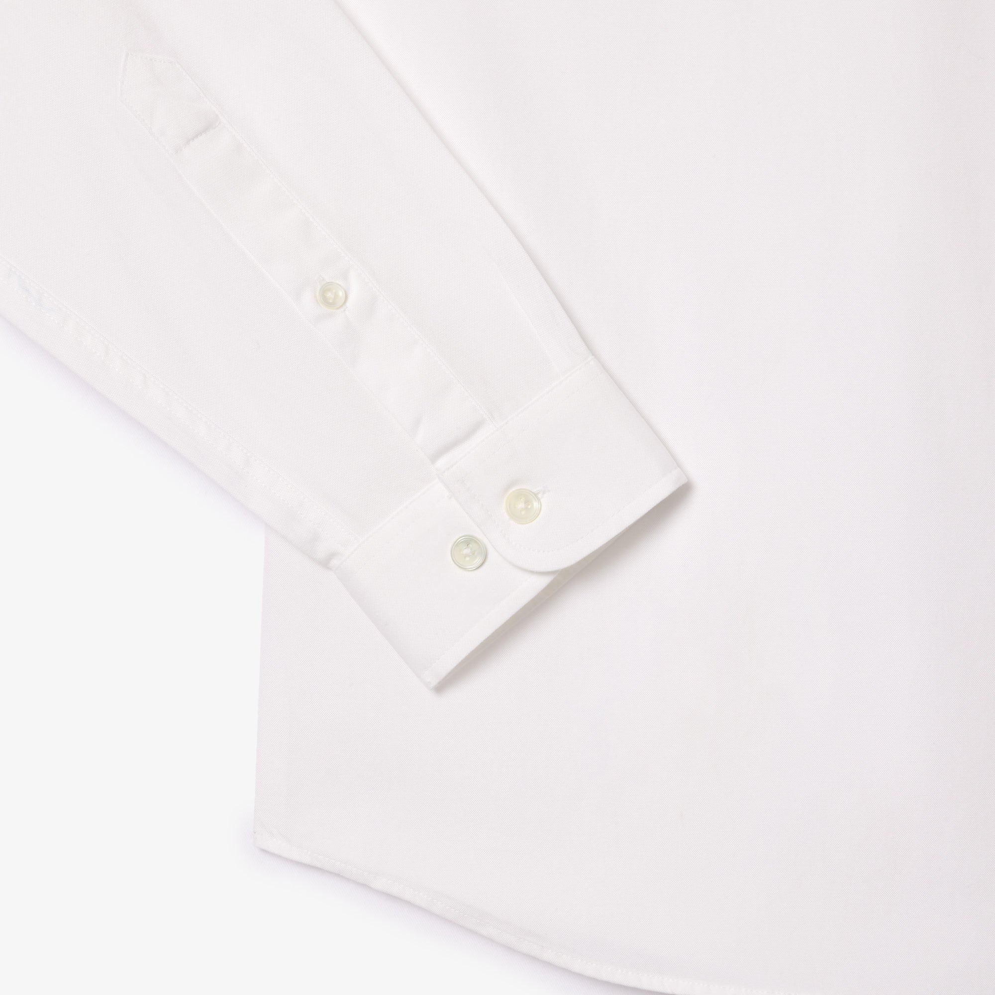 LACOSTE Camicia Uomo Cotone-Bianco