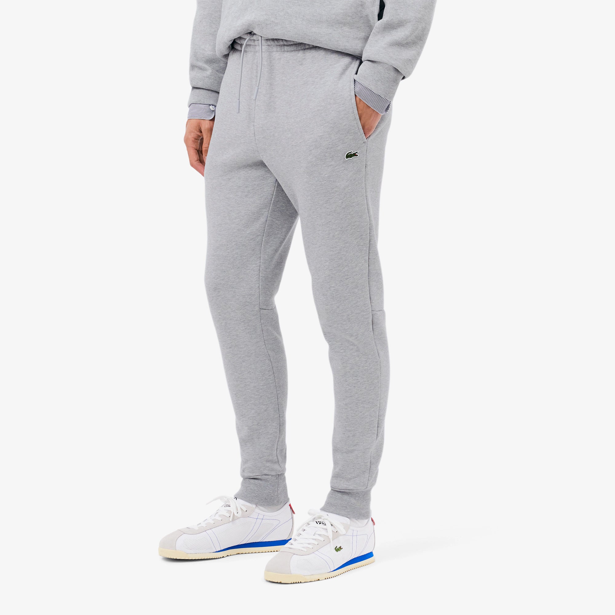 LACOSTE Jogger Uomo Slim Fit-Grigio Chine