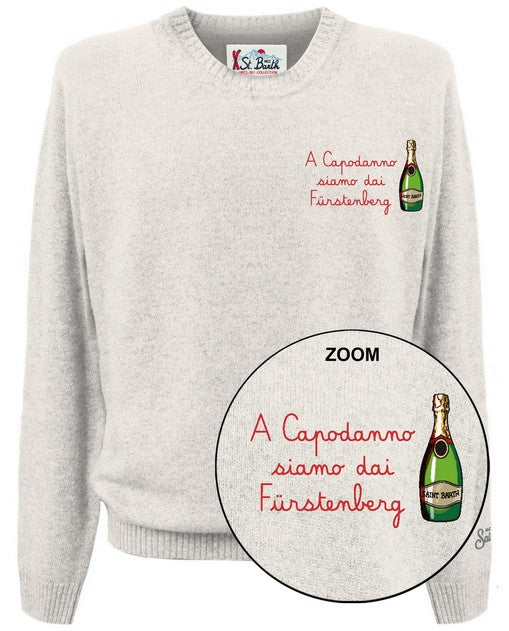 MC2 SAINT BARTH Maglione Uomo Heron Light-Bianco