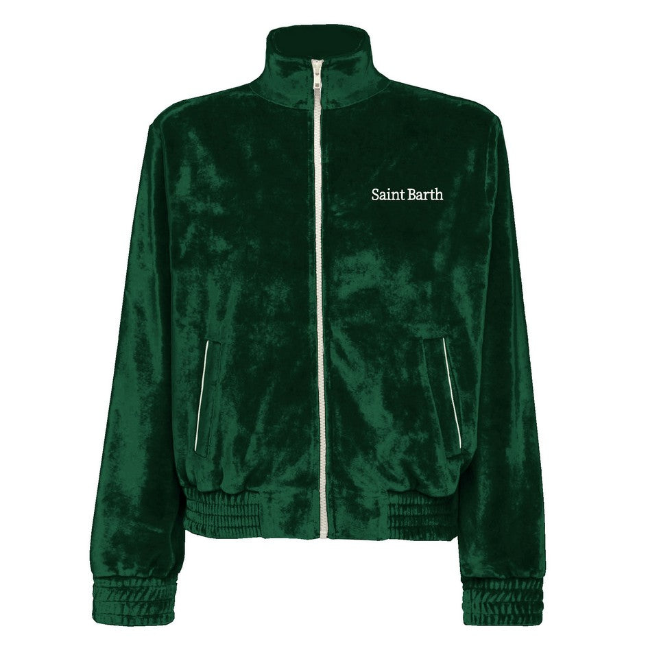 MC2 SAINT BARTH Felpa Zip Donna Miriam-Verde