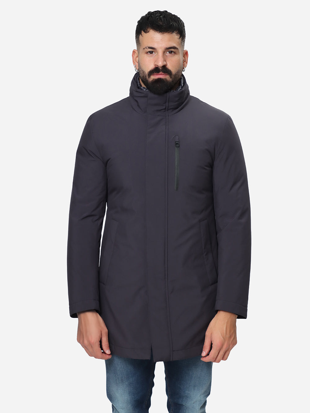 MONTECORE Cappotto Uomo Imbottito in piuma-Dark Blue