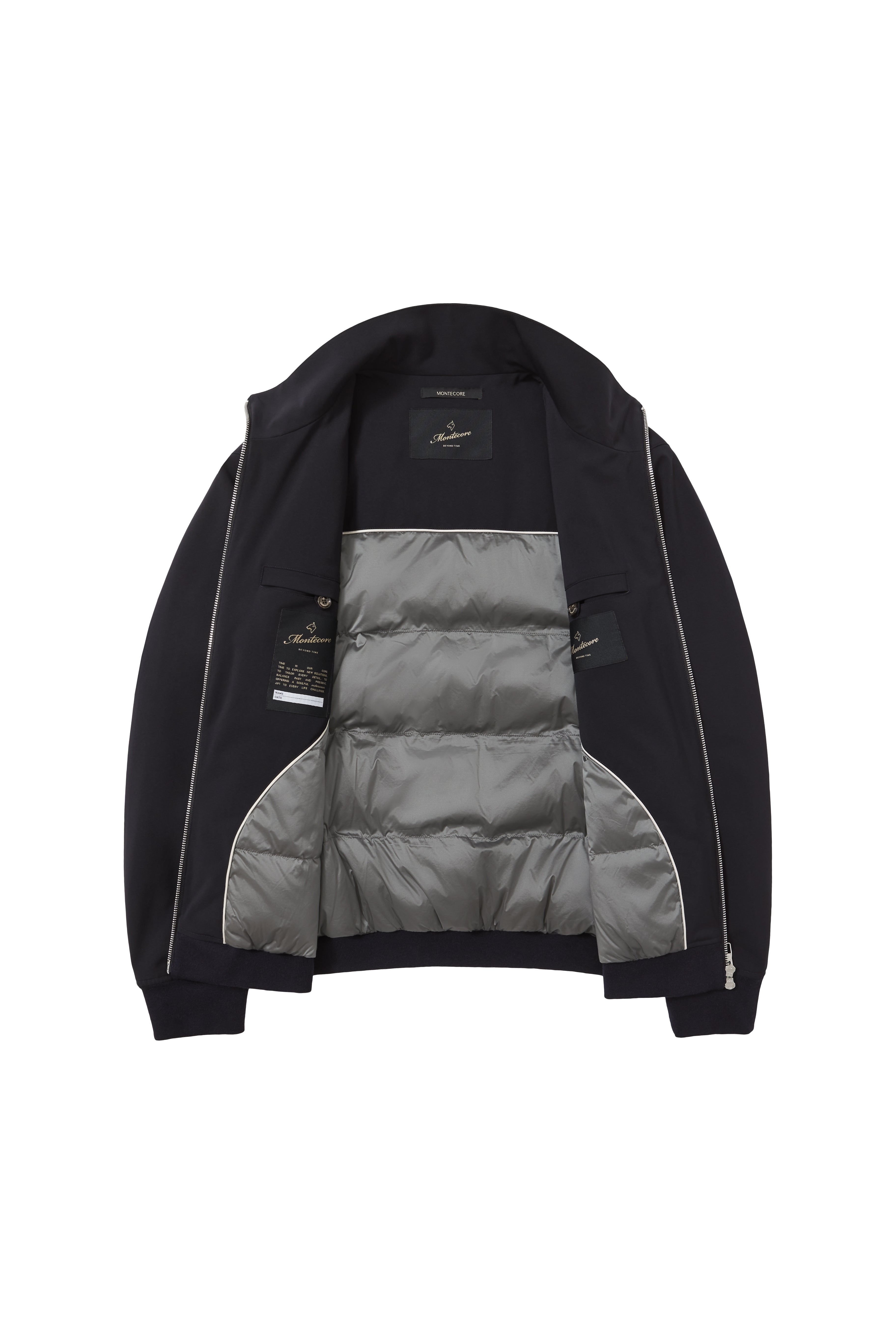 MONTECORE Giubbotto Uomo Imbottito in Piuma-Dark Blue