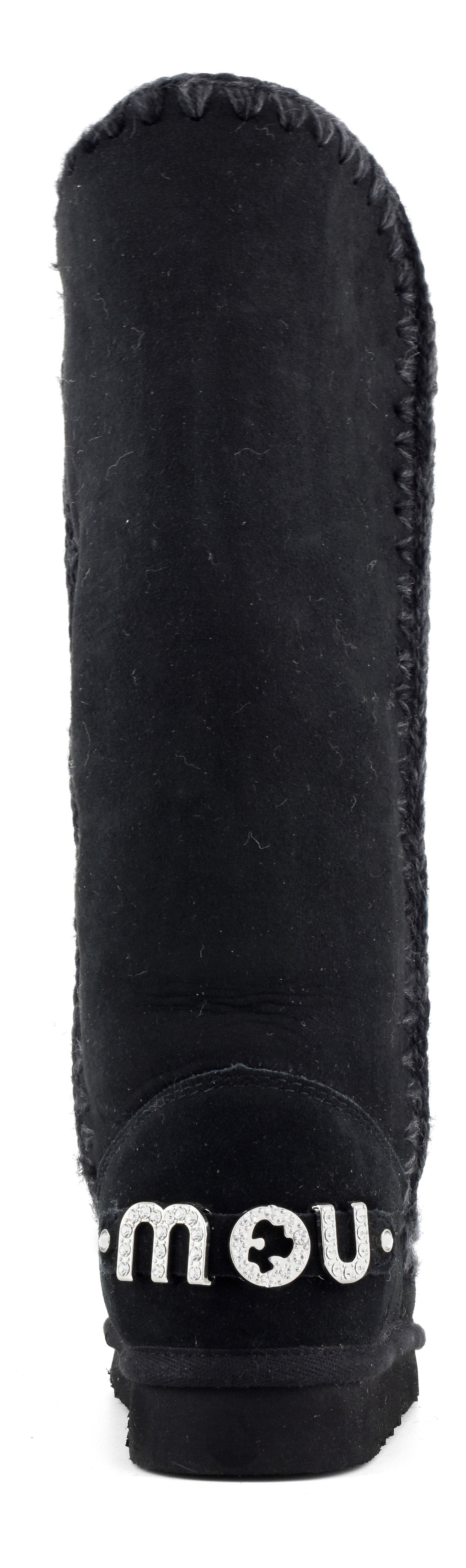 MOU Stivale Donna Eskimo 40 Rhinestones Logo-Black