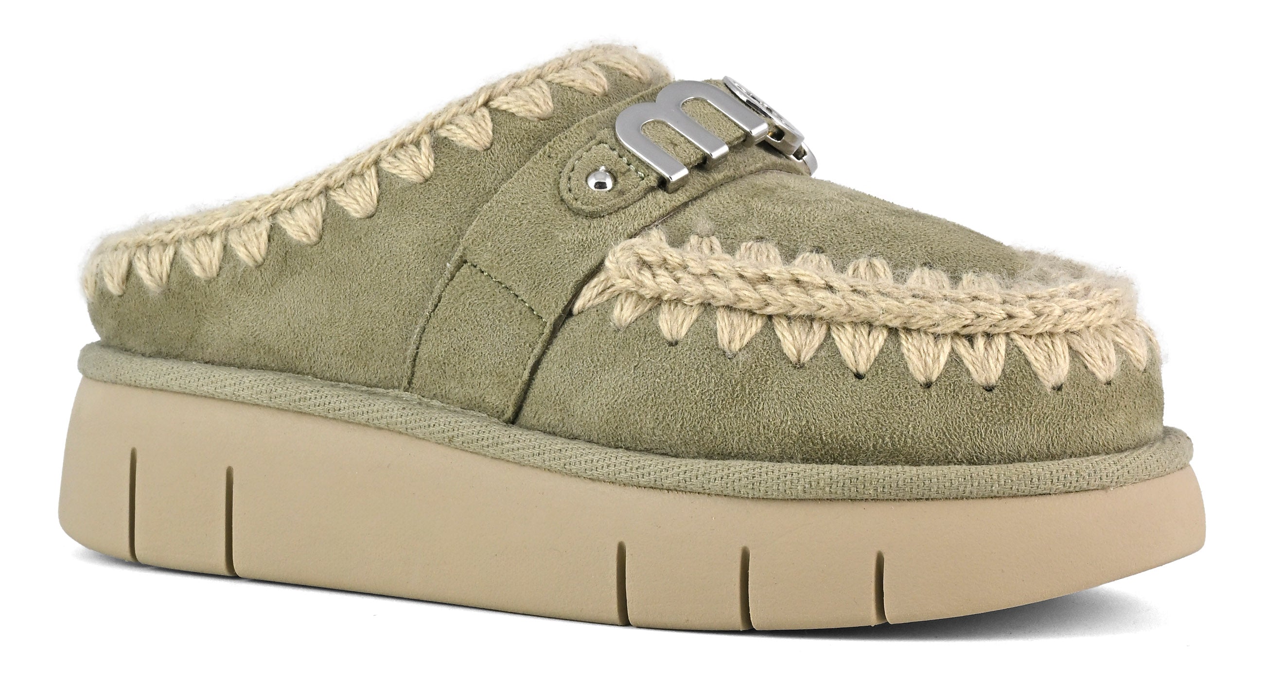 MOU Ciabatta Donna Bounce Clog Metal Logo-Loak