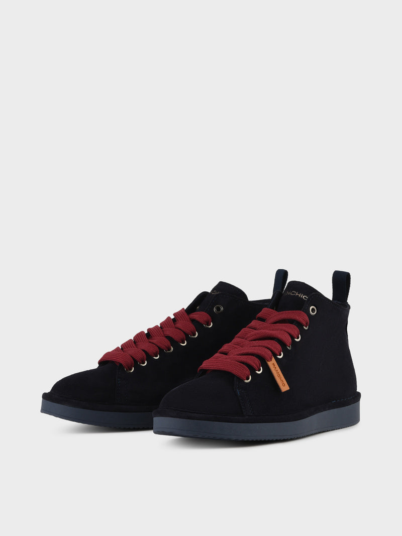 PANCHIC Scarponcino Uomo P01-Space Blu Biking Red