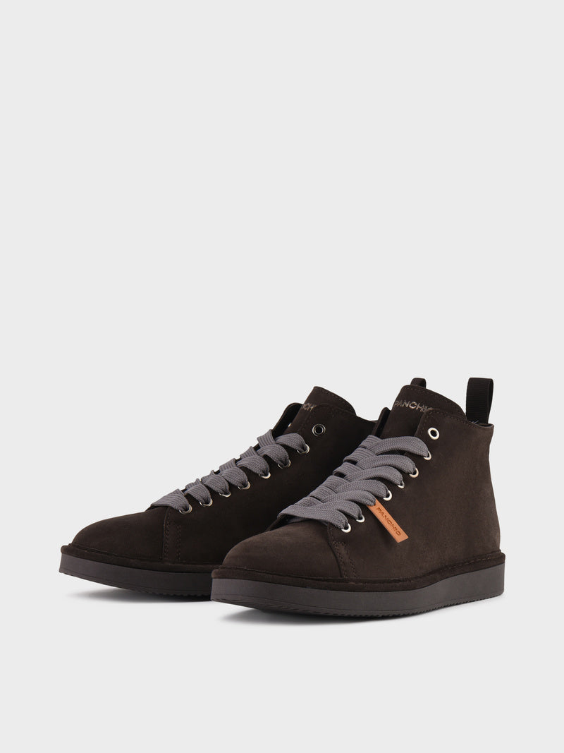 PANCHIC Scarponcino Uomo P01-Ebano Grigio