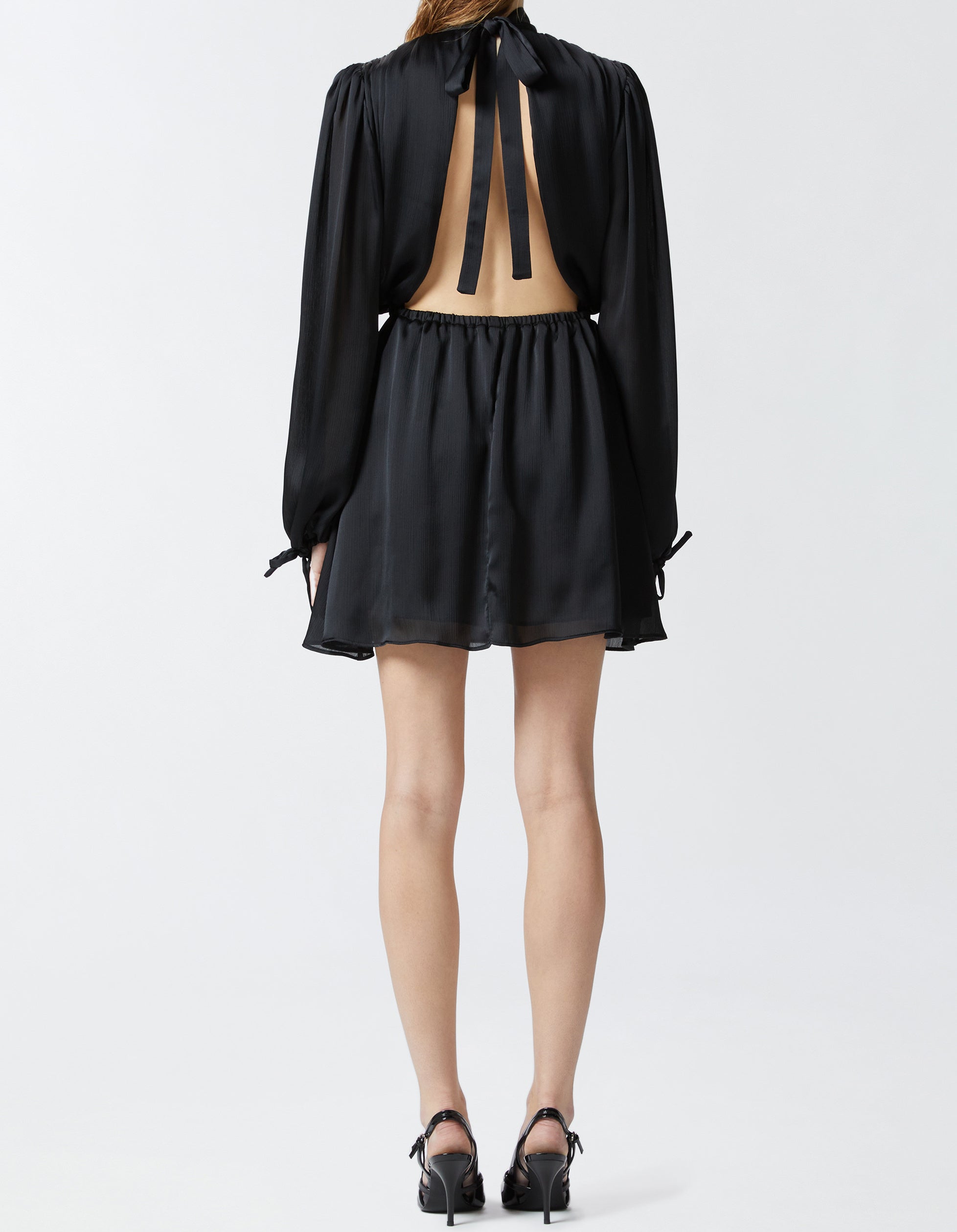 PINKO Abito Montauban Satin-Nero Limousine