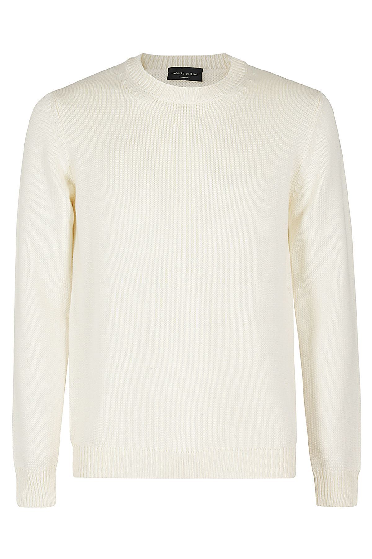 ROBERTO COLLINA Maglia Uomo Merino-Ecru
