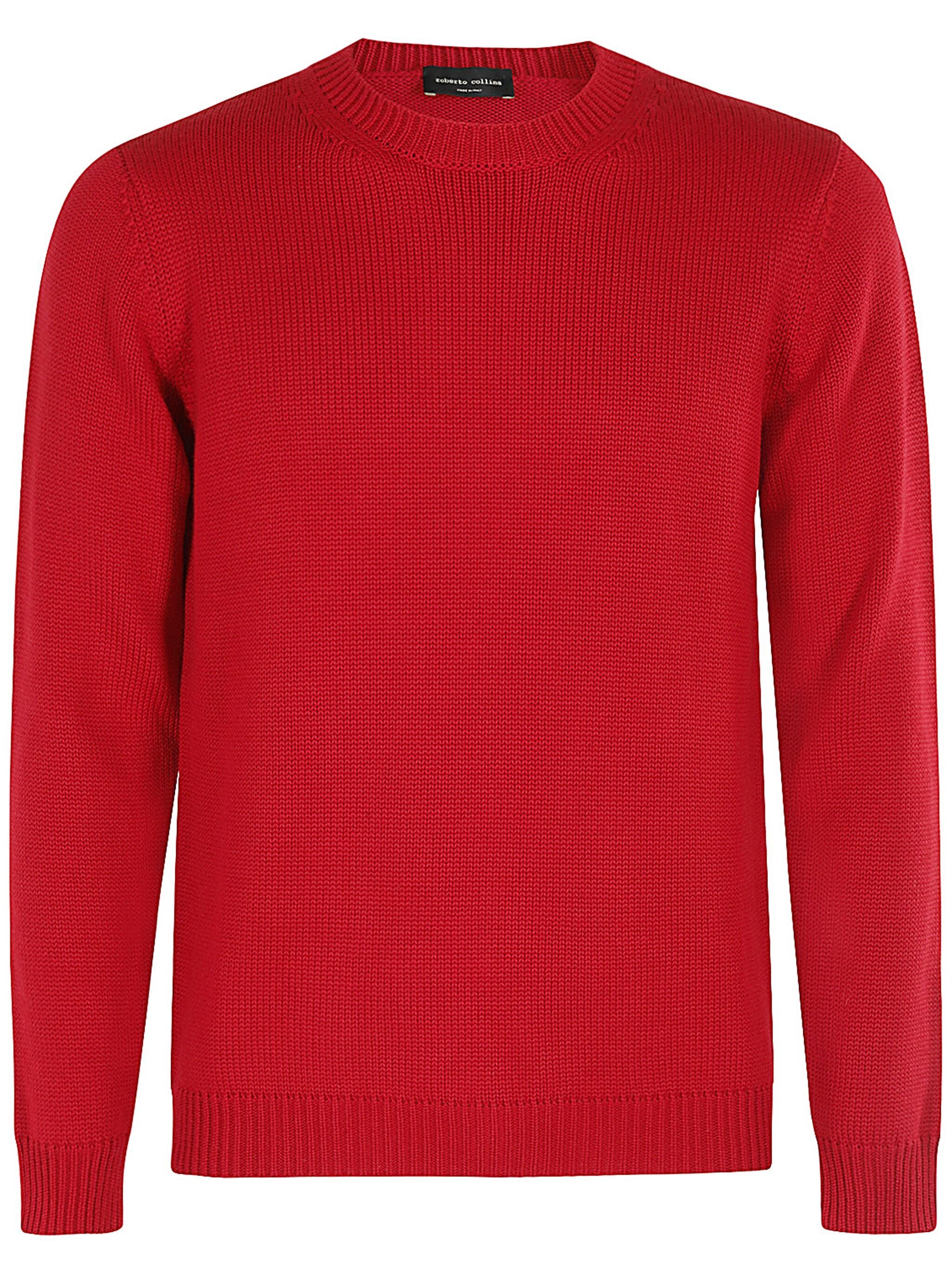ROBERTO COLLINA Maglia Uomo Merino-Ciliegia