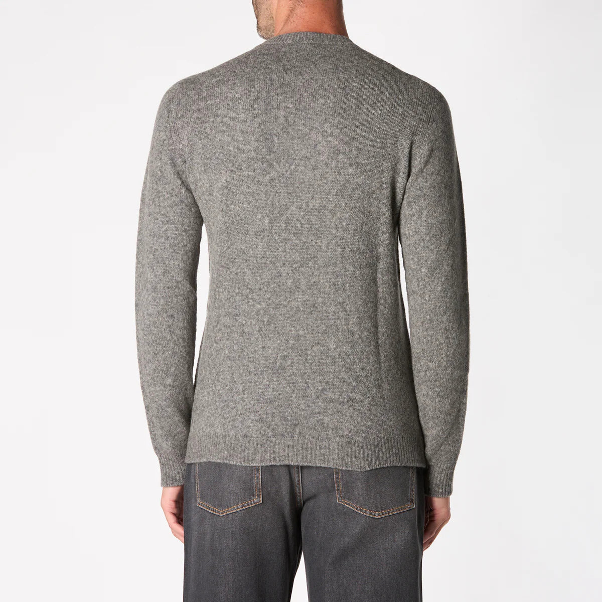 ROBERTO COLLINA Maglia Uomo Lana Cammello-Grigio