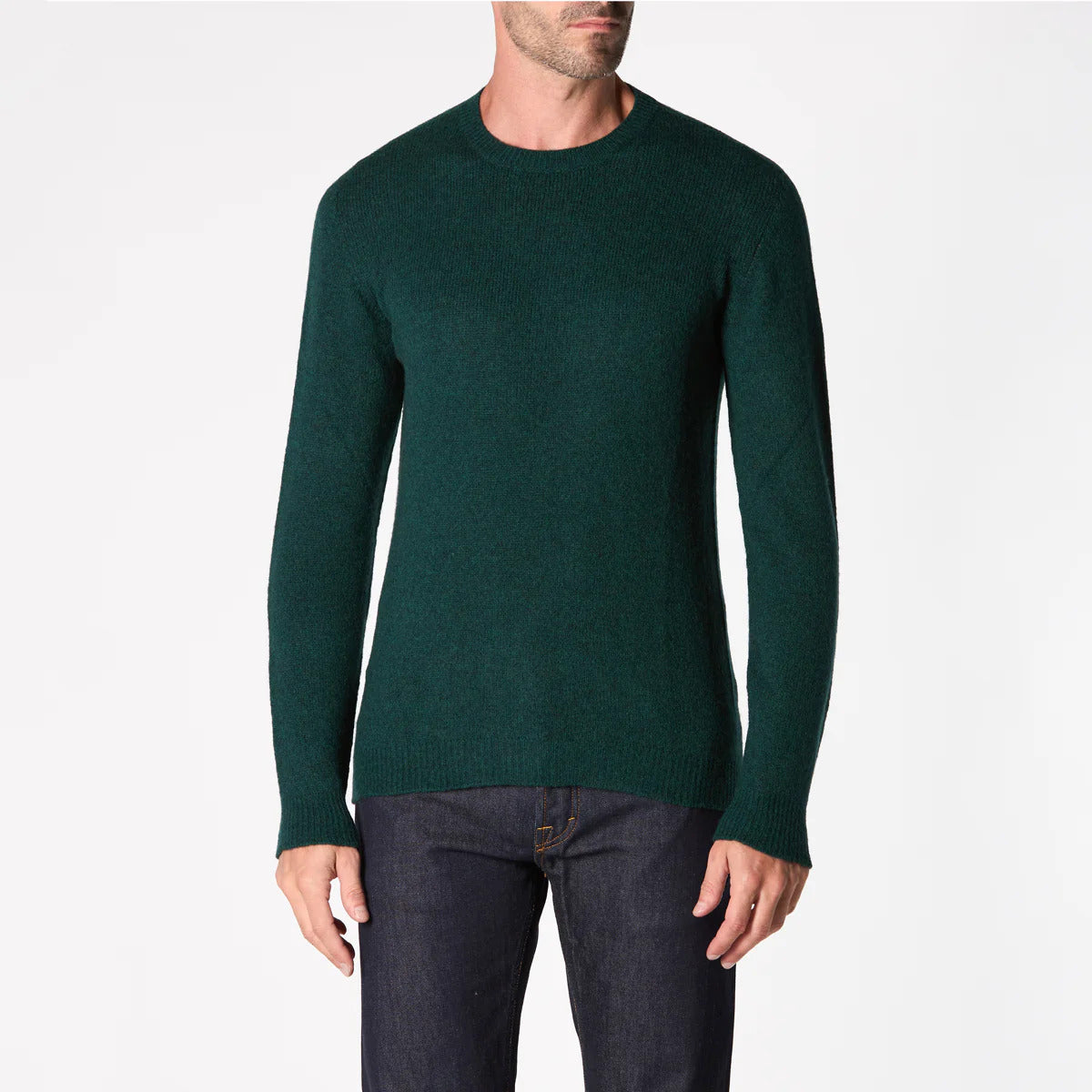 ROBERTO COLLINA Maglia Uomo Lana Cammello-Verde