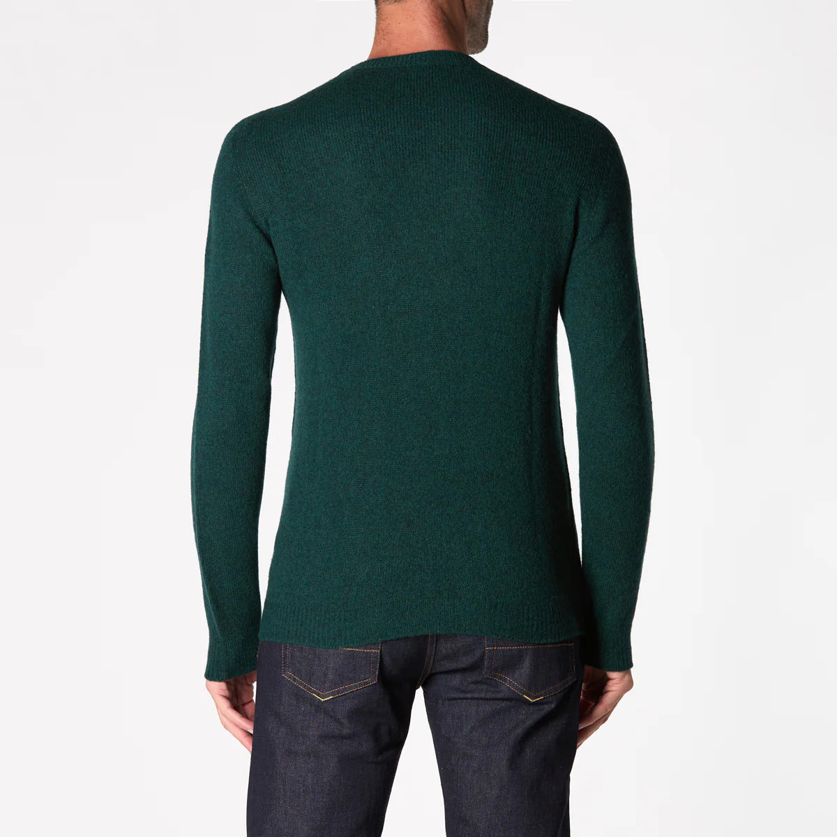 ROBERTO COLLINA Maglia Uomo Lana Cammello-Verde
