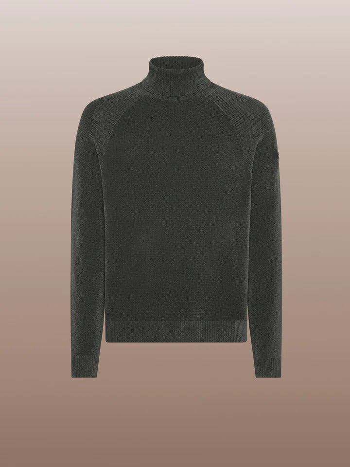 RRD Maglione Uomo Velvet Turtleneck-Forest Green