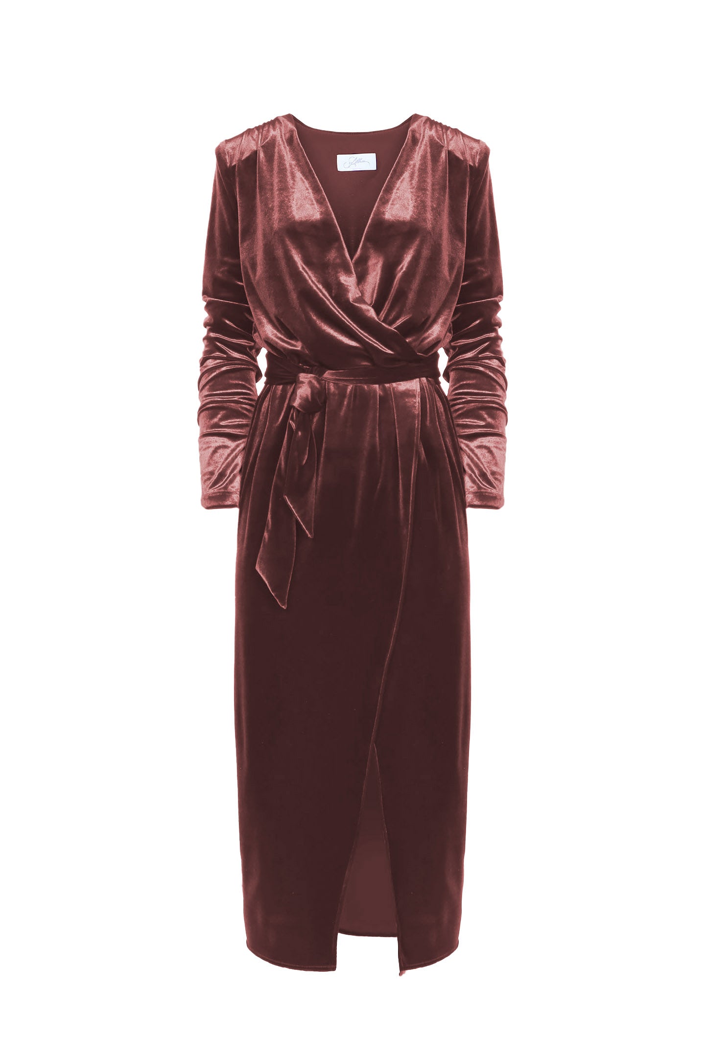 SO ALLURE Abito Midi Donna Incrocio Velluto-Blush