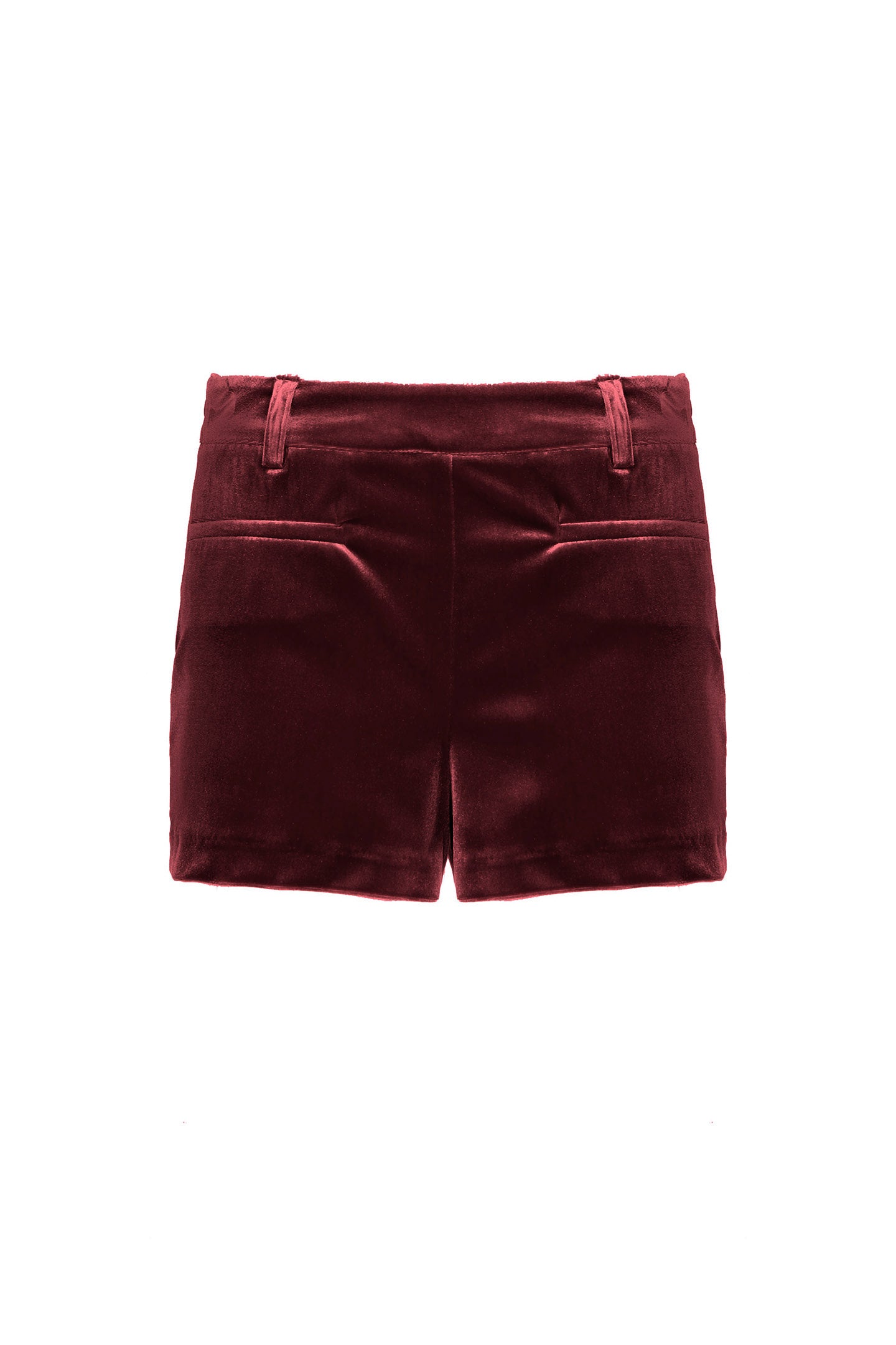 SO ALLURE Short Donna Velluto-Burgundy